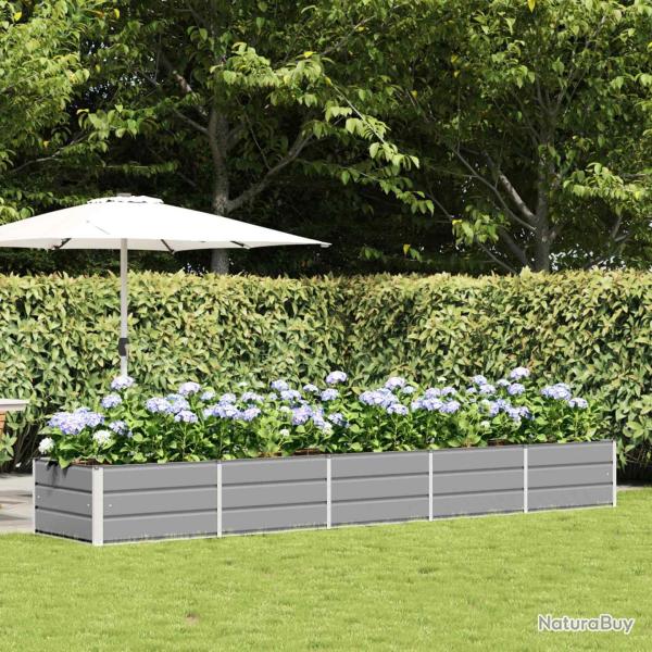 Jardini�re Gris clair 400 x 80 x 45 cm Acier