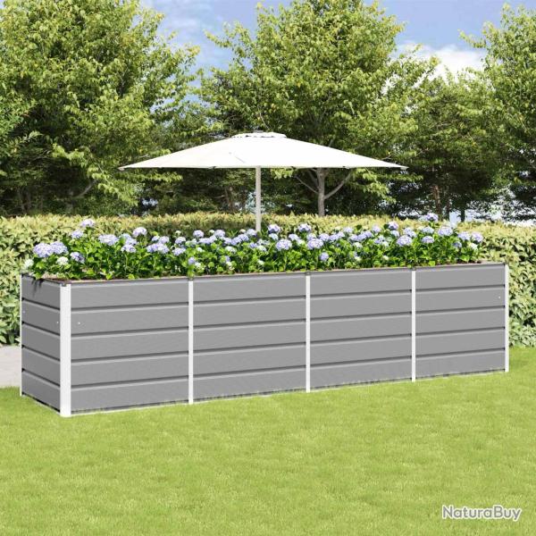 Jardini�re Gris clair 320 x 80 x 75 cm Acier