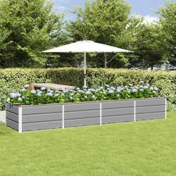 Jardini&egrave;re Gris clair 320 x 80 x 45 cm Acier