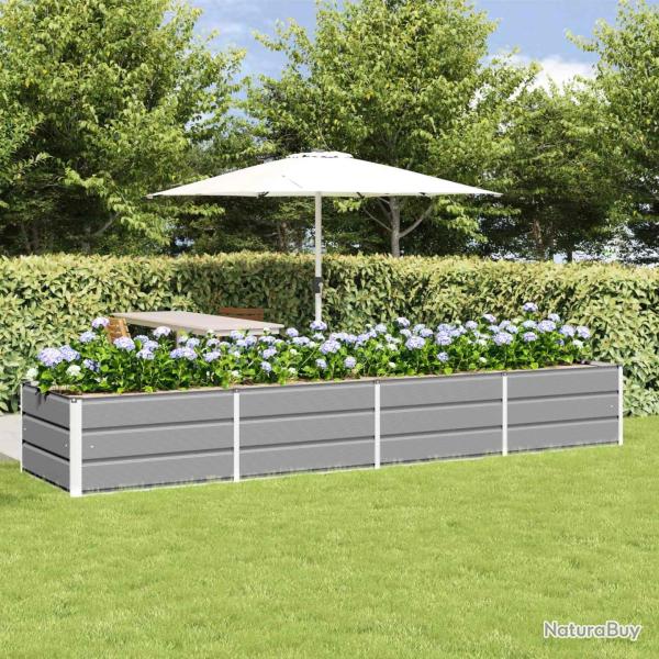 Jardini�re Gris clair 320 x 80 x 45 cm Acier