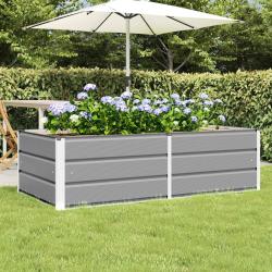 Jardini&egrave;re Gris clair 160 x 80 x 45 cm Acier