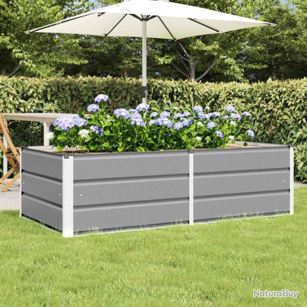 Jardini�re Gris clair 160 x 80 x 45 cm Acier