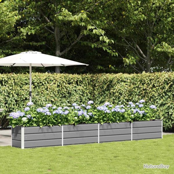 Jardini�re Gris clair 385 x 50 x 45 cm Acier galvanis�
