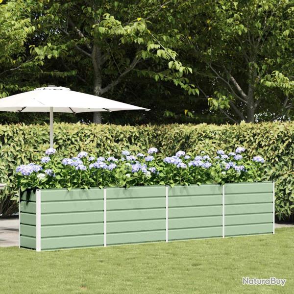 Jardini�re Vert pastel 385 x 50 x 77 cm Acier galvanis�