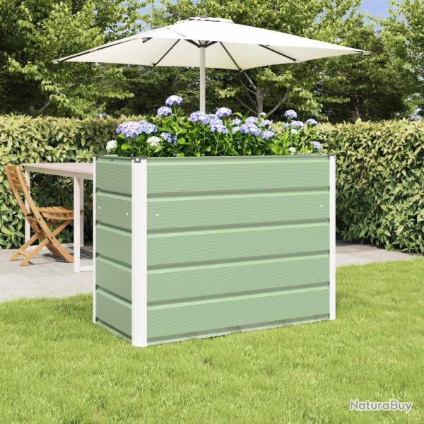 Jardini�re Vert pastel 100 x 50 x 77 cm Acier galvanis�