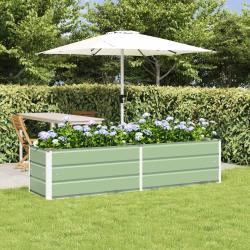 Jardini&egrave;re Vert pastel 195 x 50 x 45 cm Acier galvanis&eacute;