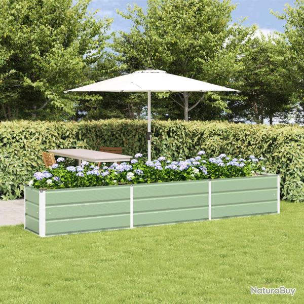 Jardini�re Vert pastel 290 x 50 x 45 cm Acier galvanis�