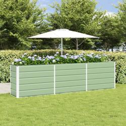 Jardini&egrave;re Vert pastel 290 x 90 x 77 cm Acier galvanis&eacute;