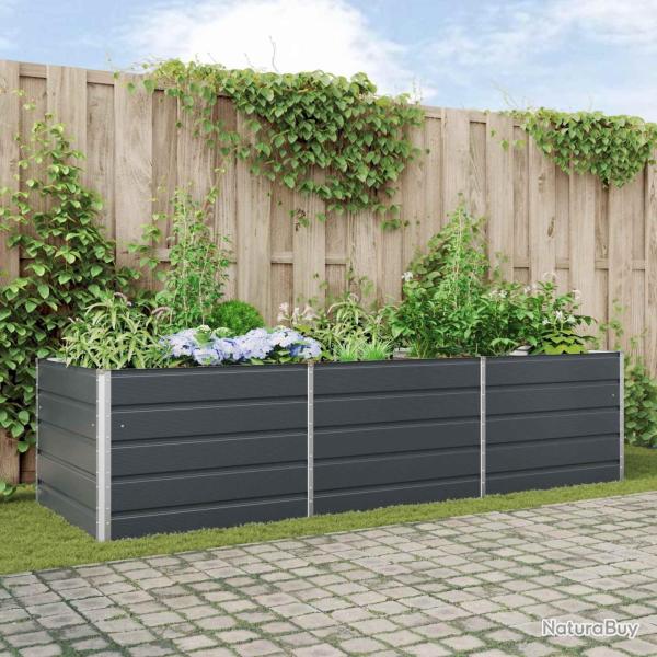 Jardini�re Anthracite 290 x 100 x 75 cm Acier galvanis�