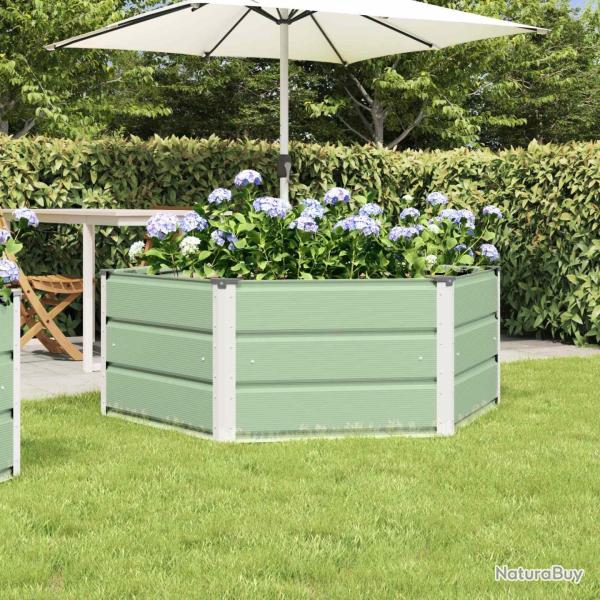 Jardini�re Vert Pastel 129 x 129 x 45 cm Acier