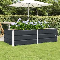 Jardini&egrave;re Anthracite 160 x 80 x 45 cm Acier