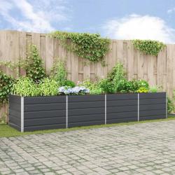 Jardini&egrave;re Anthracite 385 x 100 x 75 cm Acier galvanis&eacute;