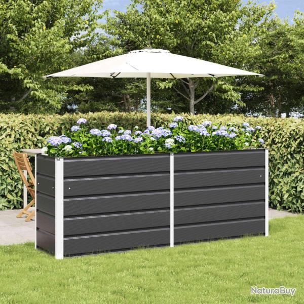 Jardini�re Anthracite 195 x 50 x 75 cm Acier galvanis�