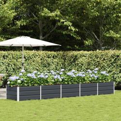 Jardini&egrave;re Anthracite 400 x 80 x 45 cm Acier