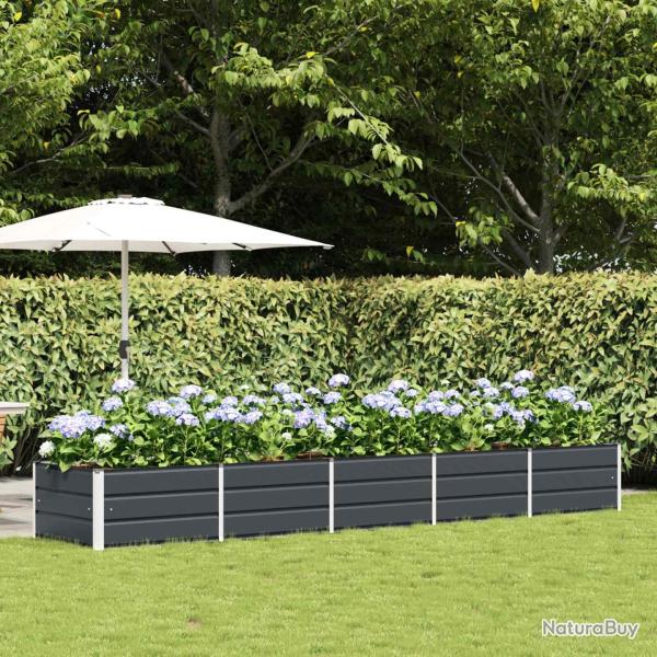 Jardini�re Anthracite 400 x 80 x 45 cm Acier