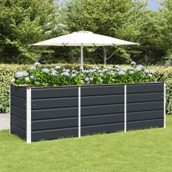 Jardini&egrave;re Anthracite 240 x 80 x 75 cm Acier