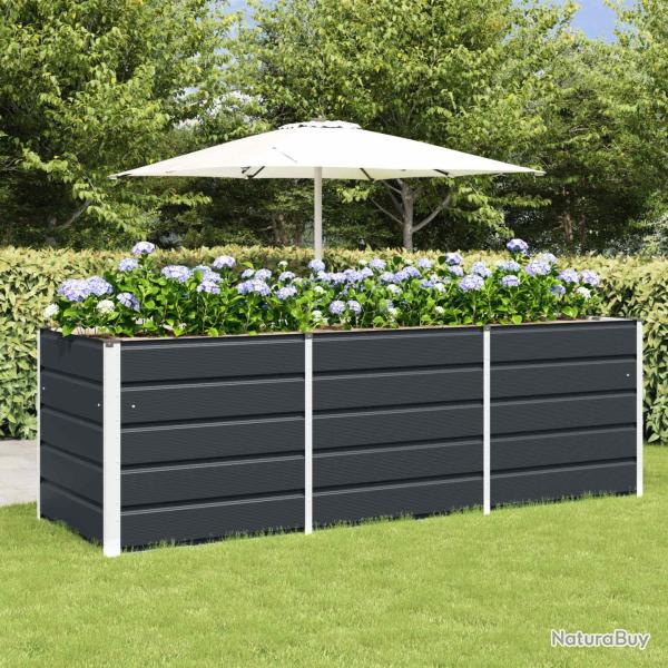 Jardini�re Anthracite 240 x 80 x 75 cm Acier