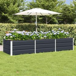 Jardini&egrave;re Anthracite 240 x 80 x 45 cm Acier