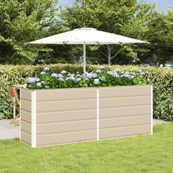 Jardini&egrave;re Ivoire 195 x 50 x 75 cm Acier galvanis&eacute;