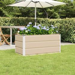 Jardini&egrave;re Ivoire 100 x 50 x 45 cm Acier galvanis&eacute;