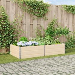Jardini&egrave;re Ivoire 195 x 100 x 45 cm Acier galvanis&eacute;