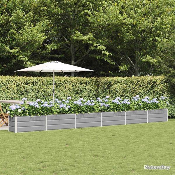 Jardini�re Gris clair 580 x 50 x 45 cm Acier galvanis�