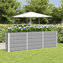 Jardini&egrave;re Gris clair 240 x 40 x 75 cm Acier