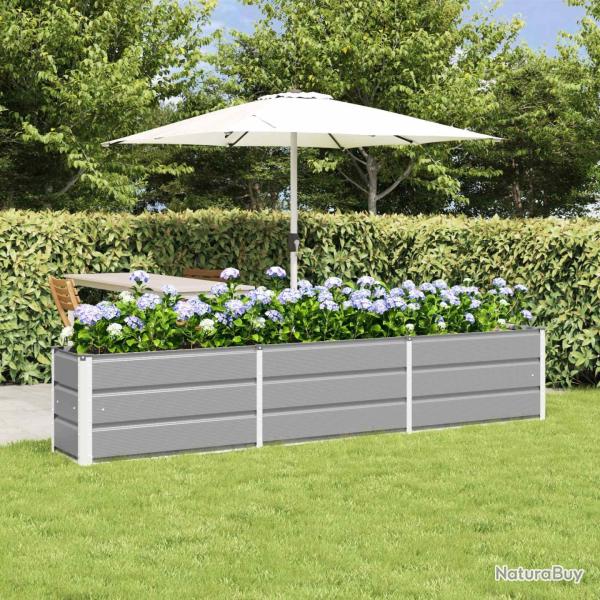 Jardini�re Gris clair 240 x 40 x 45 cm Acier