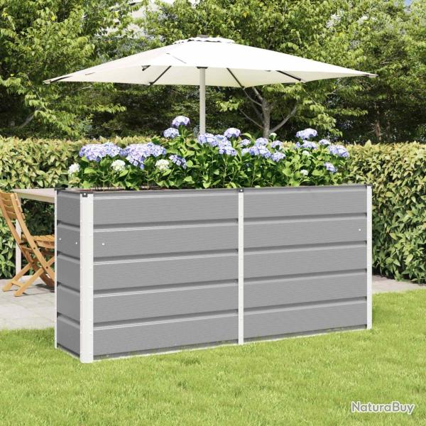 Jardini�re Gris clair 160 x 40 x 75 cm Acier