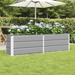 Jardini&egrave;re Gris clair 160 x 40 x 45 cm Acier