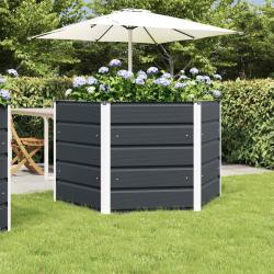 Jardini&egrave;re Anthracite 129 x 129 x 75 cm Acier