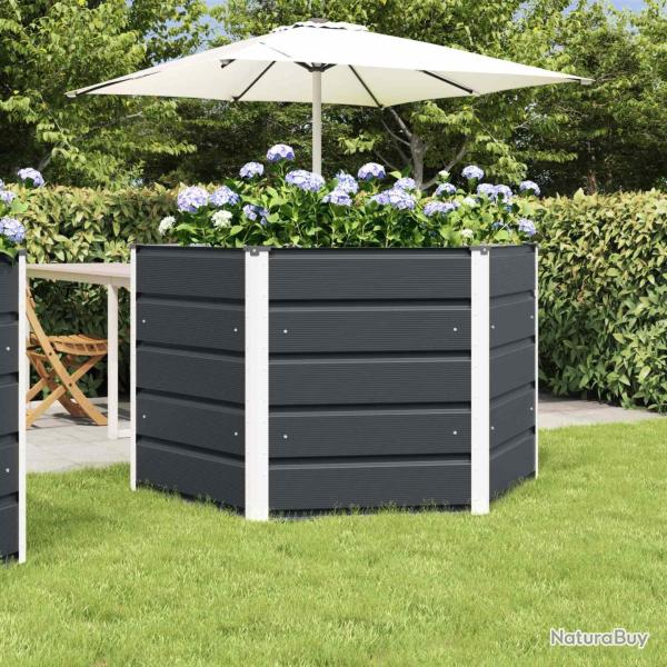 Jardini�re Anthracite 129 x 129 x 75 cm Acier