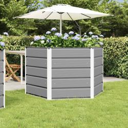 Jardini&egrave;re Gris clair 129 x 129 x 75 cm Acier