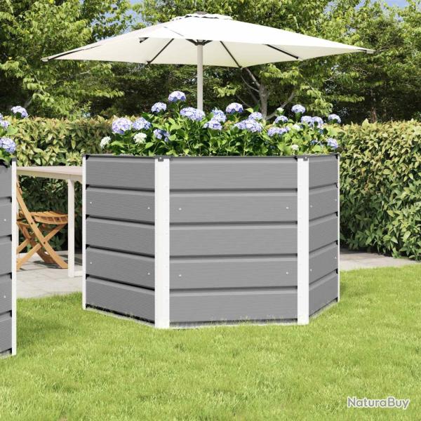 Jardini�re Gris clair 129 x 129 x 75 cm Acier