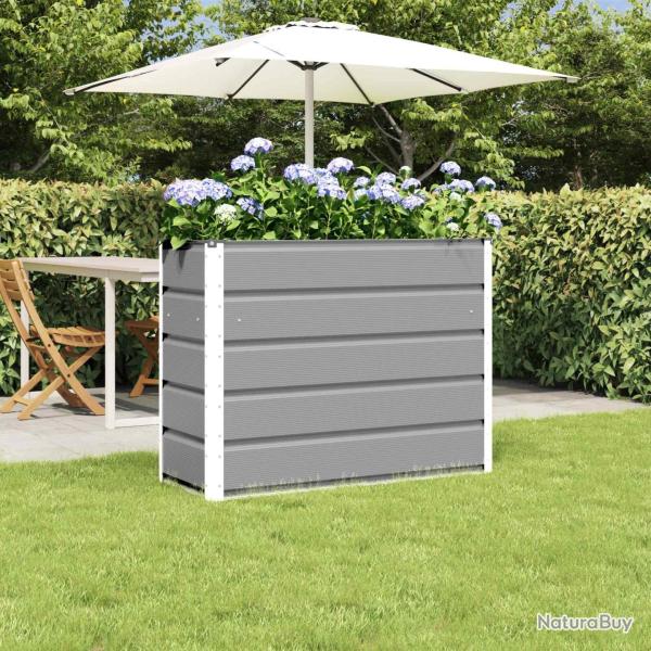 Jardini�re Gris clair 100 x 40 x 75 cm Acier
