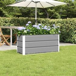 Jardini&egrave;re Gris clair 100 x 40 x 45 cm Acier