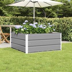 Jardini&egrave;re Gris clair 100 x 100 x 45 cm Acier