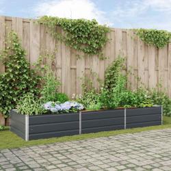 Jardini&egrave;re Anthracite 290 x 100 x 45 cm Acier galvanis&eacute;