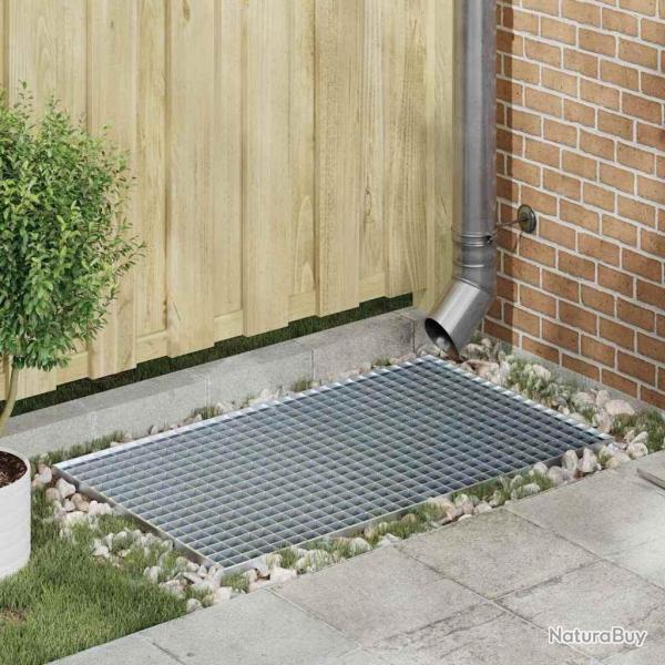 Grille Argent 30 x 30 x 2 cm Acier galvanis� � chaud