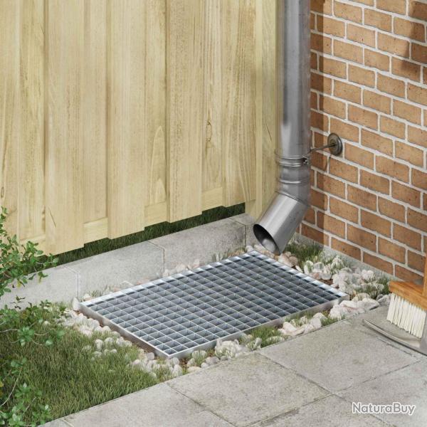 Grille Argent 60 x 40 x 2 cm Acier galvanis� � chaud