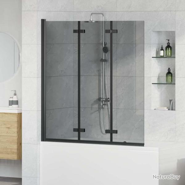 Enceinte de Douche Noir 130 x 138 cm Verre ESG et aluminium