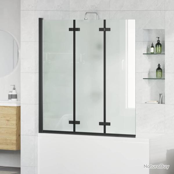 Enceinte de Douche Noir 130 x 138 cm Verre ESG et aluminium