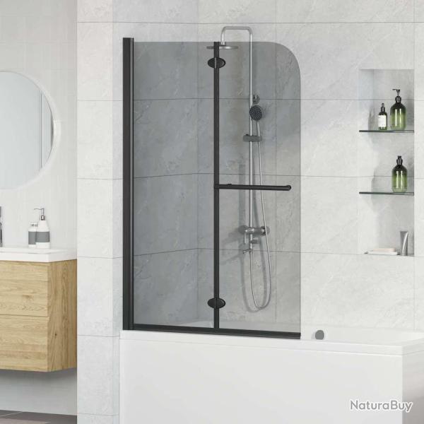 Enceinte de Douche Noir 120 x 140 cm Verre ESG et aluminium