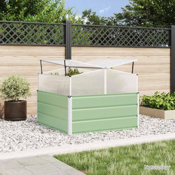 Jardini�re Vert Pastel 100 x 100 x 77 cm Acier galvanis�