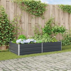 Jardini&egrave;re Anthracite 195 x 100 x 45 cm Acier galvanis&eacute;