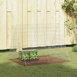 Cage pour lapins Argent 110 x 100 x 85 cm Acier galvanis&eacute;