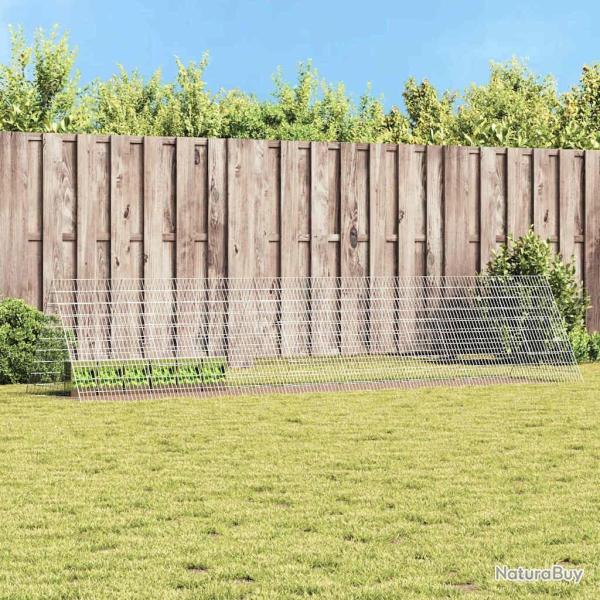 Cage pour lapins Argent 430 x 100 x 85 cm Acier galvanis�