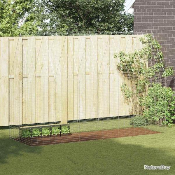 Cage pour lapins Argent� 300 x 100 x 210 cm Acier galvanis�