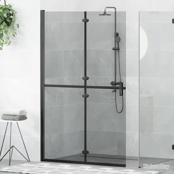 Paroi de douche � l'italienne Noir 120 x 6,5 x 190 cm