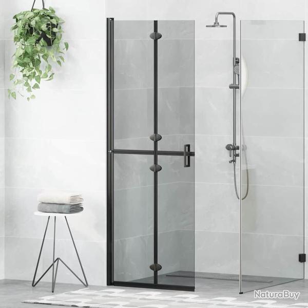 Paroi de douche � l'italienne Noir 70 x 6,5 x 190 cm